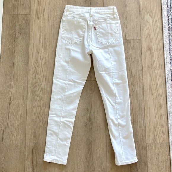 Levi’s Altered 721 High Rise Skinny White Jeans - Picture 10 of 10